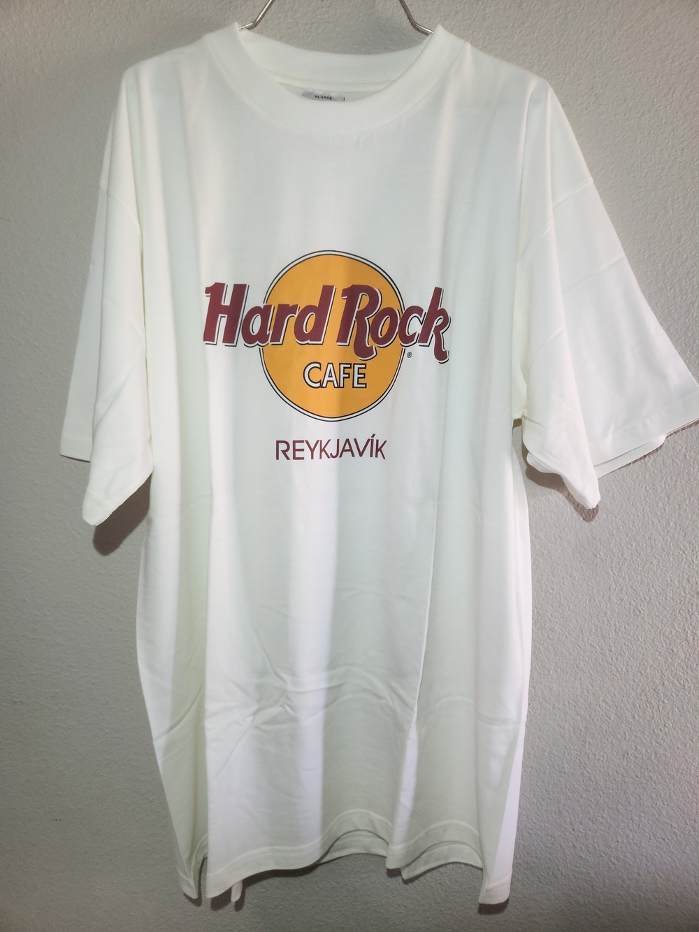 Vintage Hard Rock Cafe Shirt Size XL White Short Sleeve Reykjavik Brand New